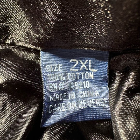 English Heroes Fleur-de-Lis Embroidery Cotton Button Down Shirt Grunge Goth - Picture 14 of 16